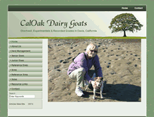 Tablet Screenshot of caloakgoats.com